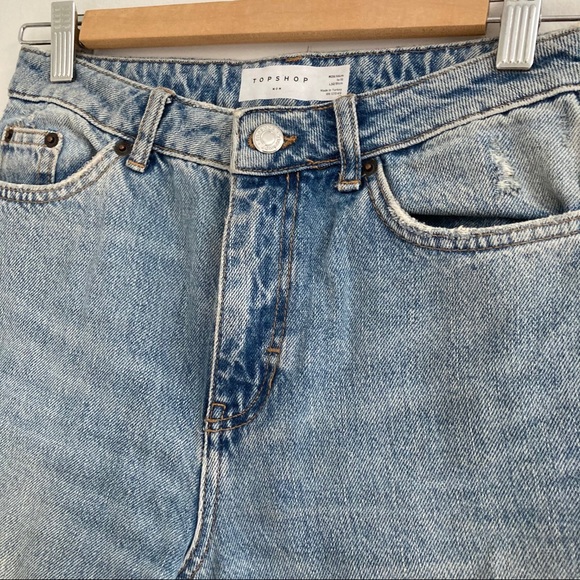 Topshop mom jeans with double rip W26 - Picture 6 of 9